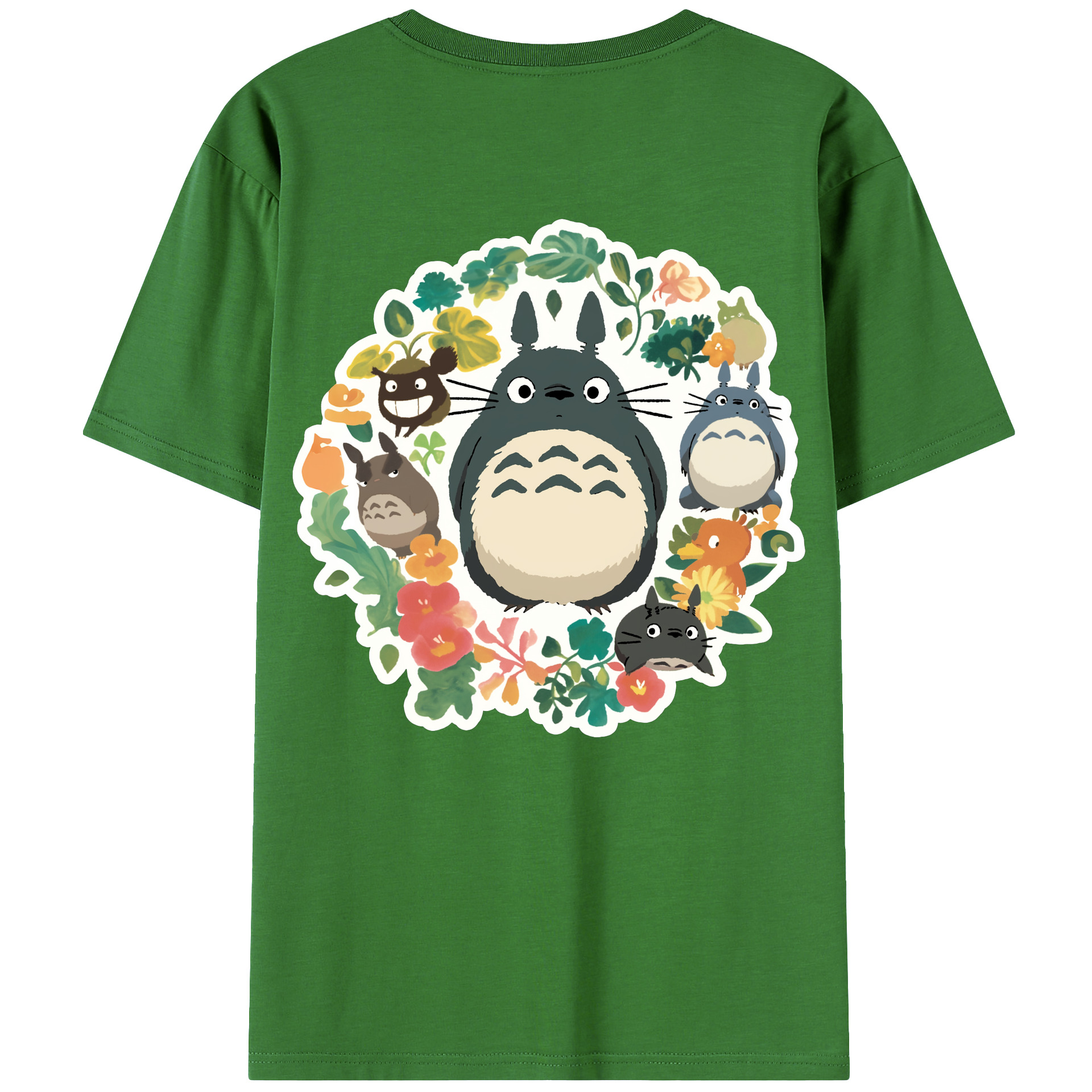 （画像用） となりのトトロ 草壁メイ 草壁サツキ My Neighbor Totoro Satsuki Kusakabe Mei Kusakabe レディース半袖Tシャツ(バックプリント)